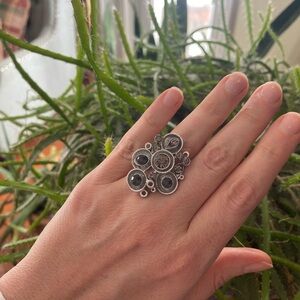Elegant Silver Statement Ring